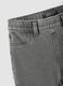 Girls&rsquo; grey flared jeggings in stretch cotton_5