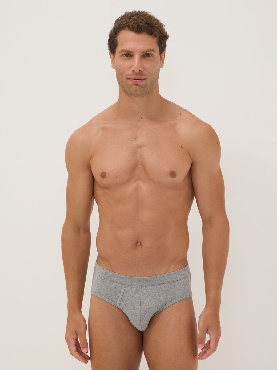 2-pack of grey Supima stretch cotton briefs_0
