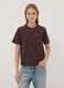 Brown relaxed-fit pure cotton short-sleeve T-shirt_0