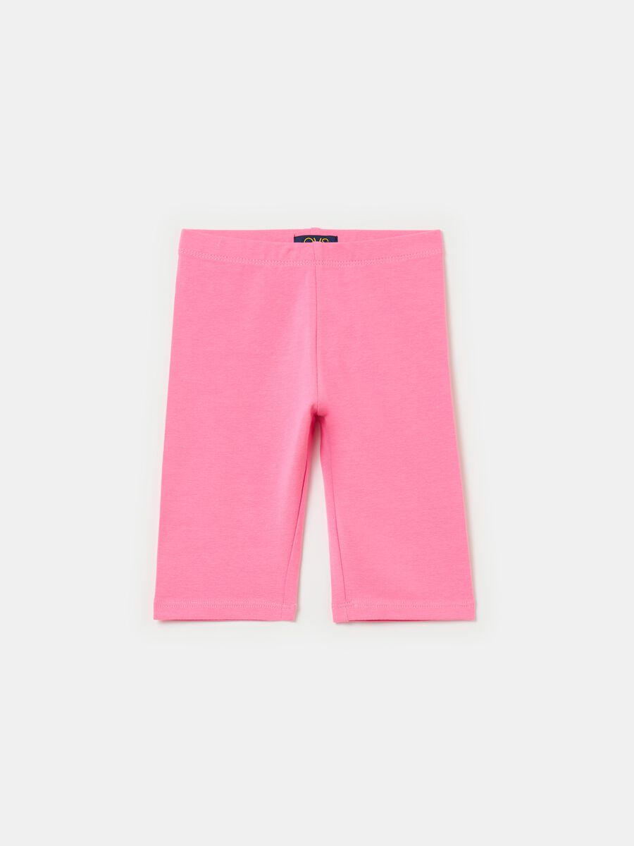 Cycling shorts in stretch cotton_0