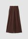 Brown stretch-modal wide-leg trousers ALTAVIA STUDIO_4