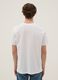 Wei&szlig;es T-Shirt aus reiner Baumwolle mit Print, Regular Fit_2