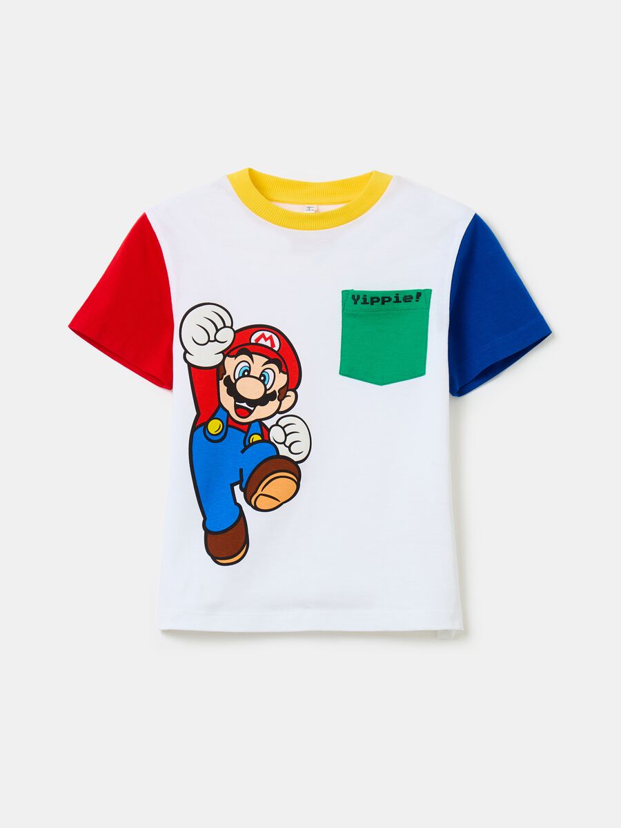 Camiseta de algodón con estampado Super Mario™_0