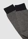 Black long socks in stretch cotton_1