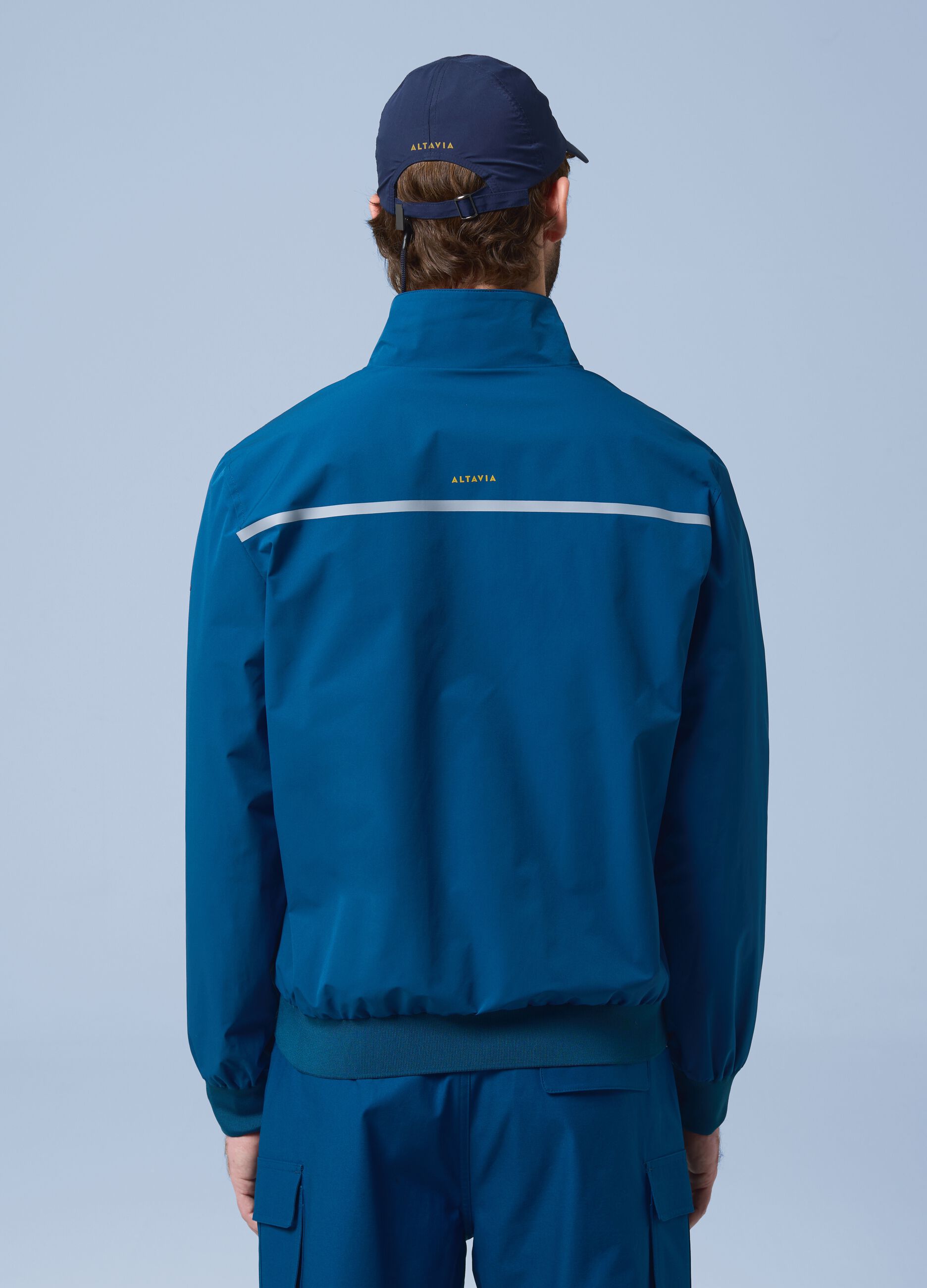 ALTAVIA SAILING blue windbreaker jacket with zip
