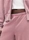 Women's Pink Trousers in Cotton and Polyester Blend_3
