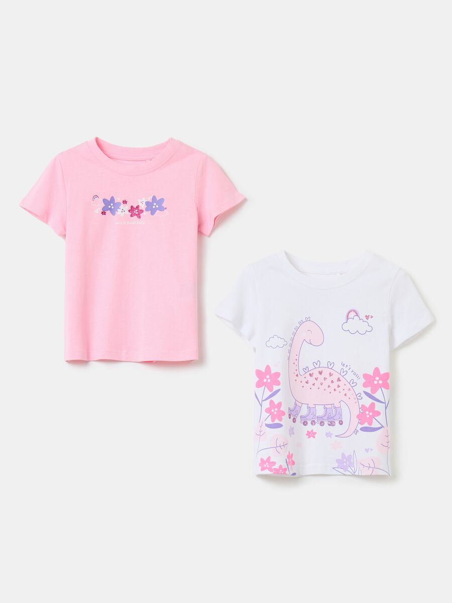 Two-pack T-shirts in cotton with print_0