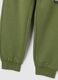 Green children's trousers in pure cotton regular fit with prints_3