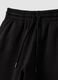 Black cotton-blend joggers with elasticated waistband, regular fit_6