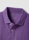 Purple slim fit pure cotton short sleeve polo_5