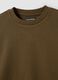 Felpa verde in misto cotone a girocollo regular fit_1