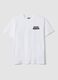 Wei&szlig;es T-Shirt aus reiner Baumwolle mit kurzen &Auml;rmeln, Regular Fit_4
