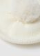 Girls' White Beret with Pom Pom_2