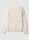 White wool-blend boat-neck jumper, regular fit_1