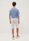 Boys' Grey Pure Cotton Shorts Regular Fit with New York Print_1
