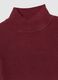 Burgundy High Neck Fitted Sweater_5