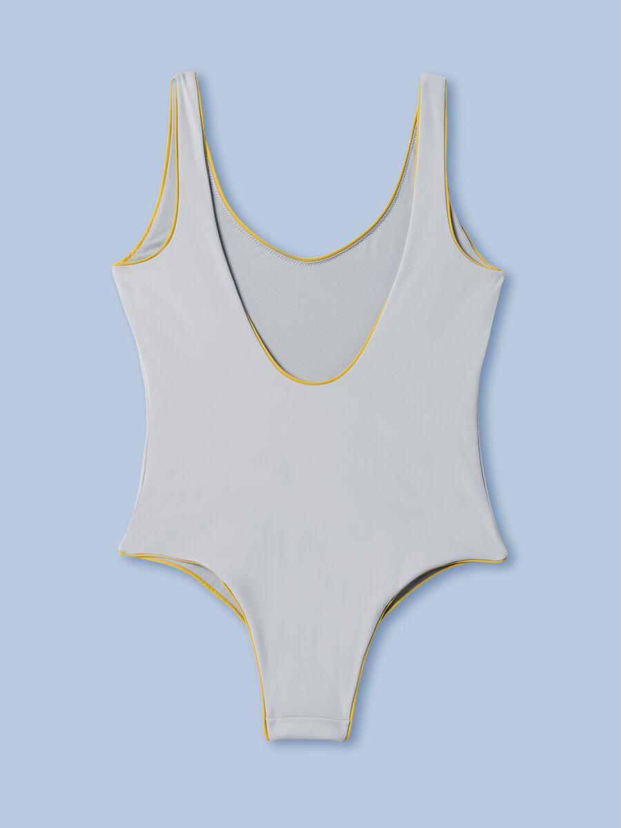 Grauer ALTAVIA SAILING Badeanzug in Stretchmaterial_5