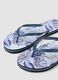 Blue flip-flops with floral print_1