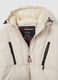 Beige Padded Jacket with Hood and Zip_5