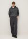 Black Oversized Fit Cotton Blend Trousers_0
