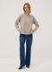 Camel viscose-blend jumper with sequin embroidery, regular fit_2