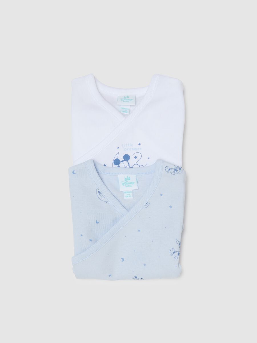 Zweierpack aus reiner Baumwolle, mehrfarbige Bodys f&uuml;r Neugeborene mit Disney-Drucken_3