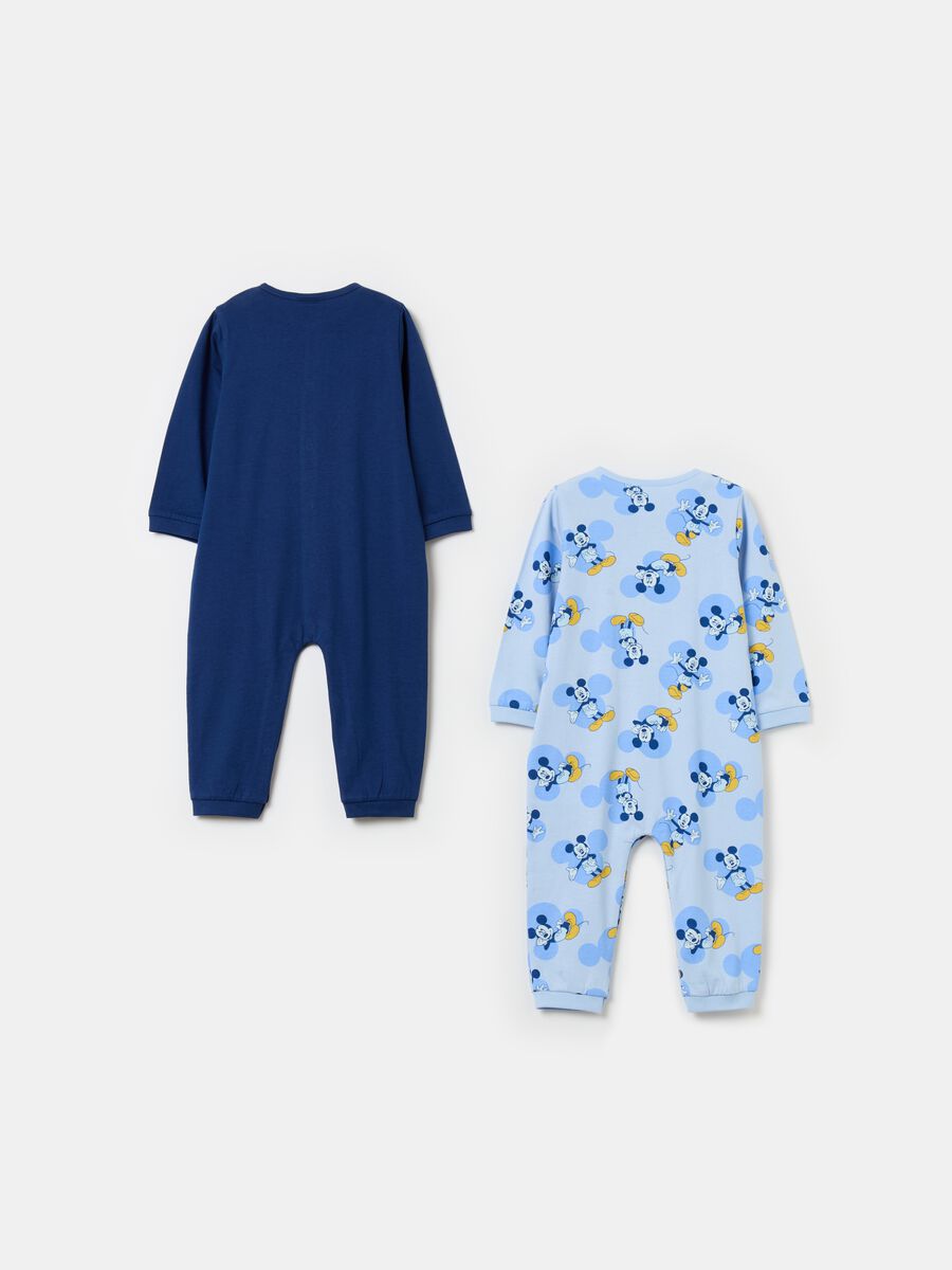 Two-pack organic cotton onesies with Mickey Mouse print_1