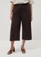 Braune Wide-Leg-Hose aus Stretch-Baumwolle_1
