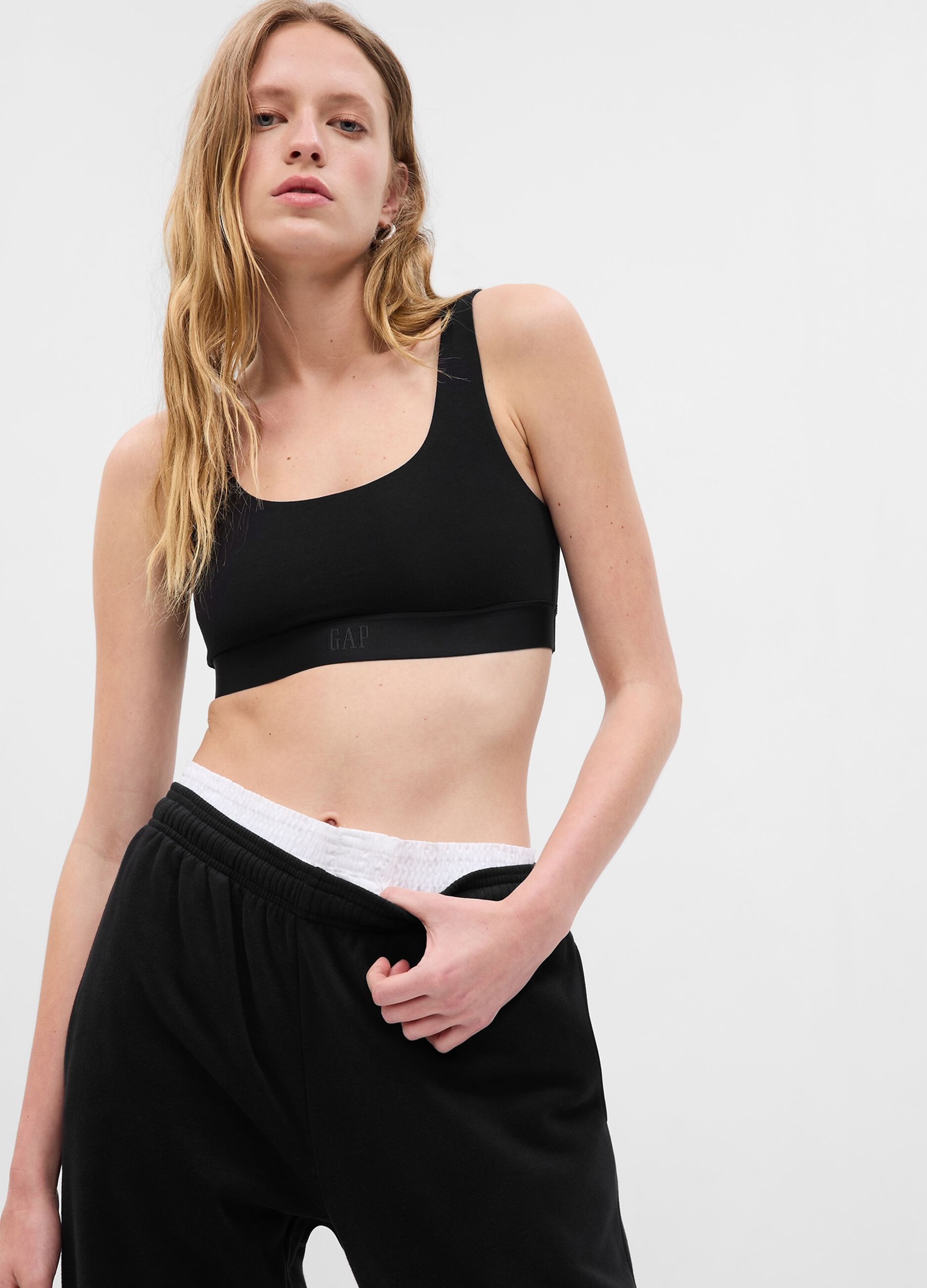 Stretch organic cotton bralette