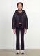 Girls&rsquo; Black Ultralight Padded Jacket with Hood and Zip_1