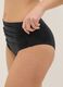 Black high-waisted stretch bikini bottoms with shaping effect_3