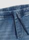 Blue stretch-cotton jogger jeans with drawstring for boys_4