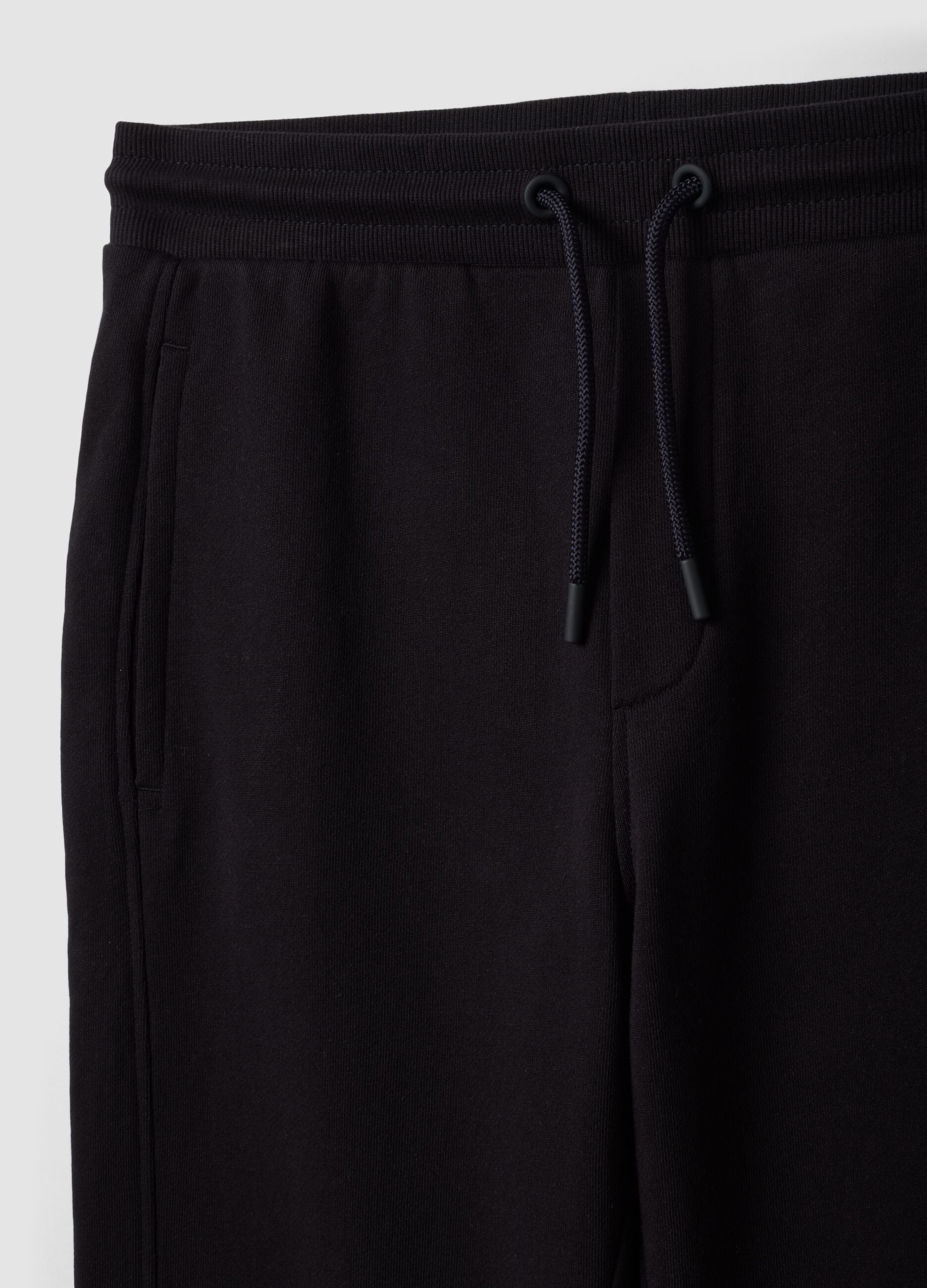 Schwarze Jogginghose aus Bio-Baumwolle