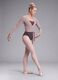 Body marrone in tessuto elasticizzato con Scollo madonna_1