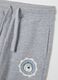 Grey children's regular fit pure cotton trousers_2