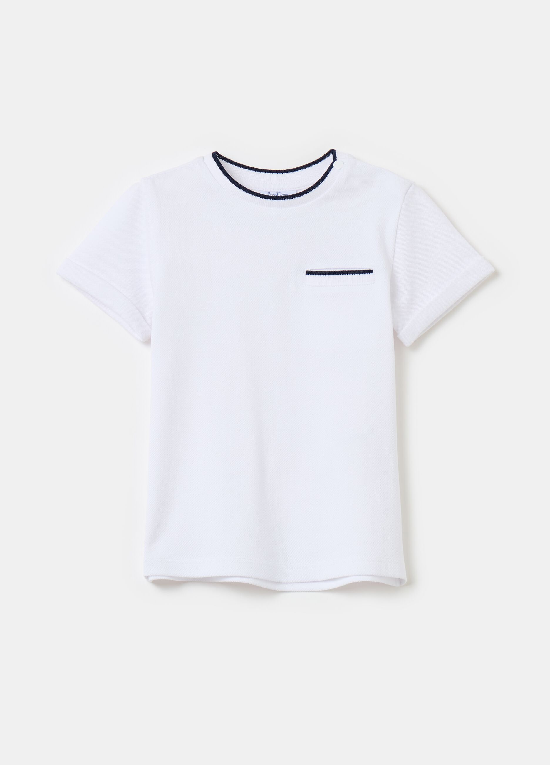 Piquet T-shirt with pocket