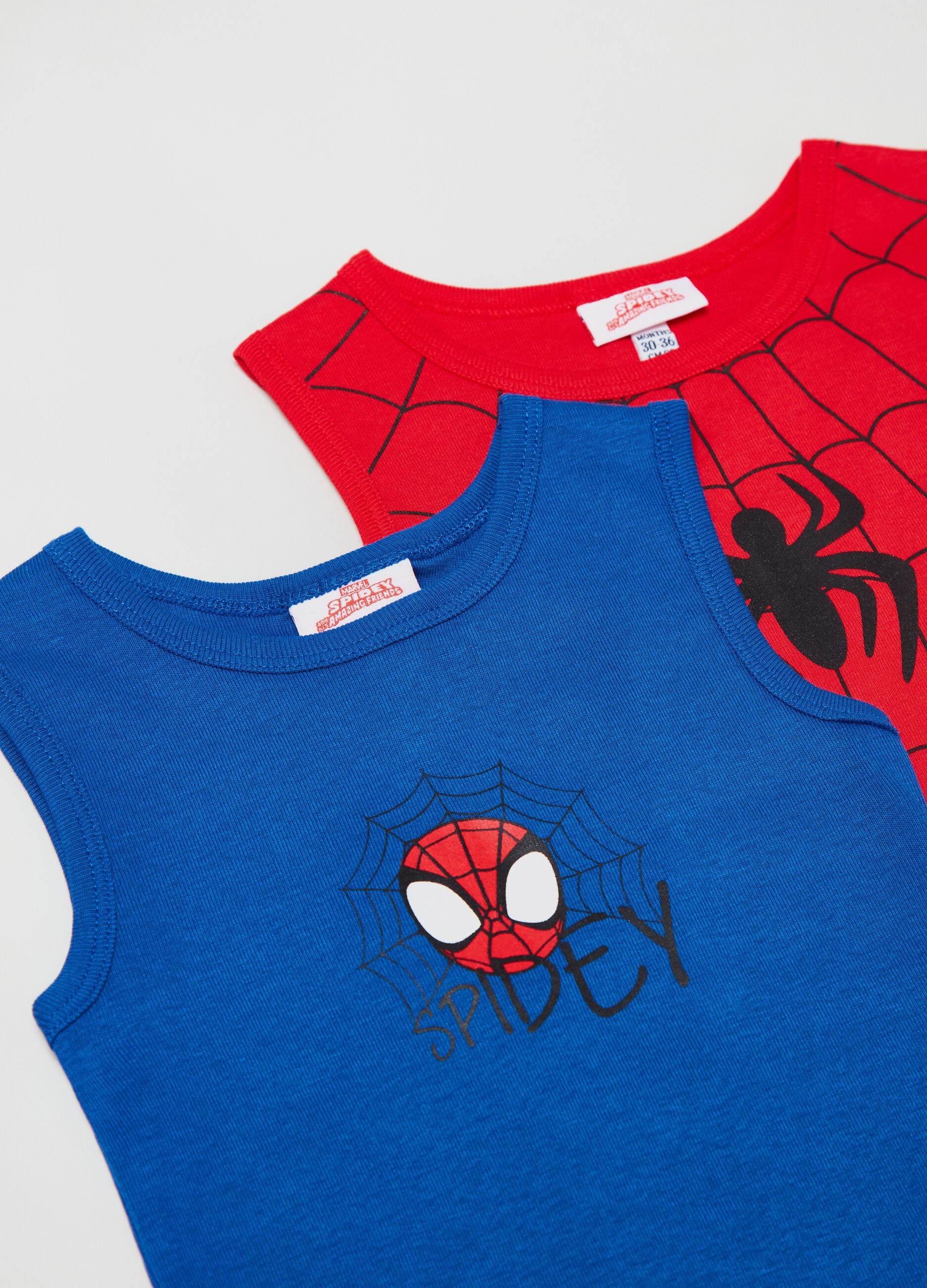 Two-pack cotton bodysuits with Marvel Spidey print_2
