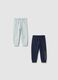 Bipack multicolour joggers for boys in pure cotton, regular fit_0
