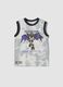 White pure cotton vest top with graphic print_0