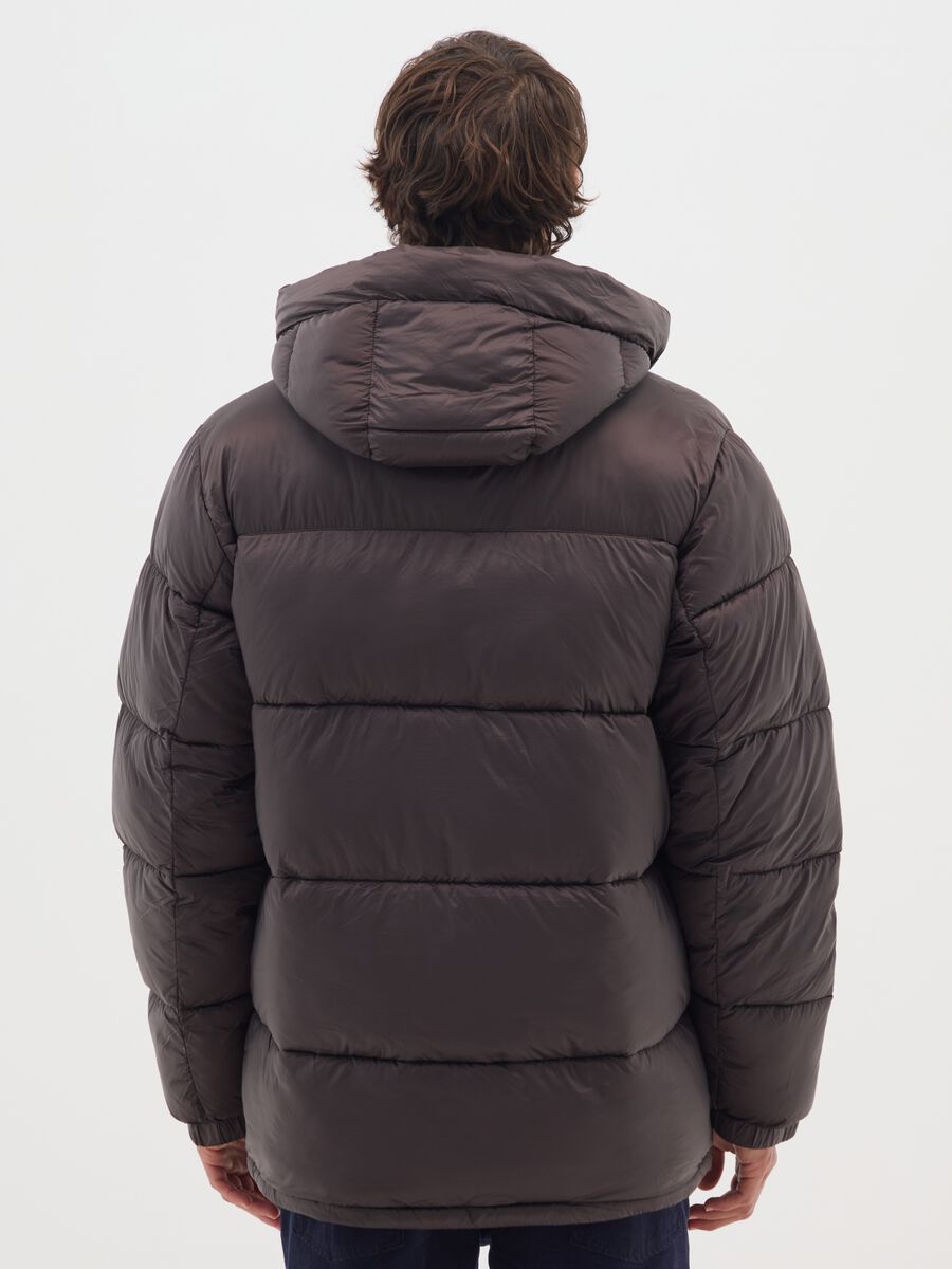 Brown The Iconic Puffer Jacket with Adjustable Hood_2