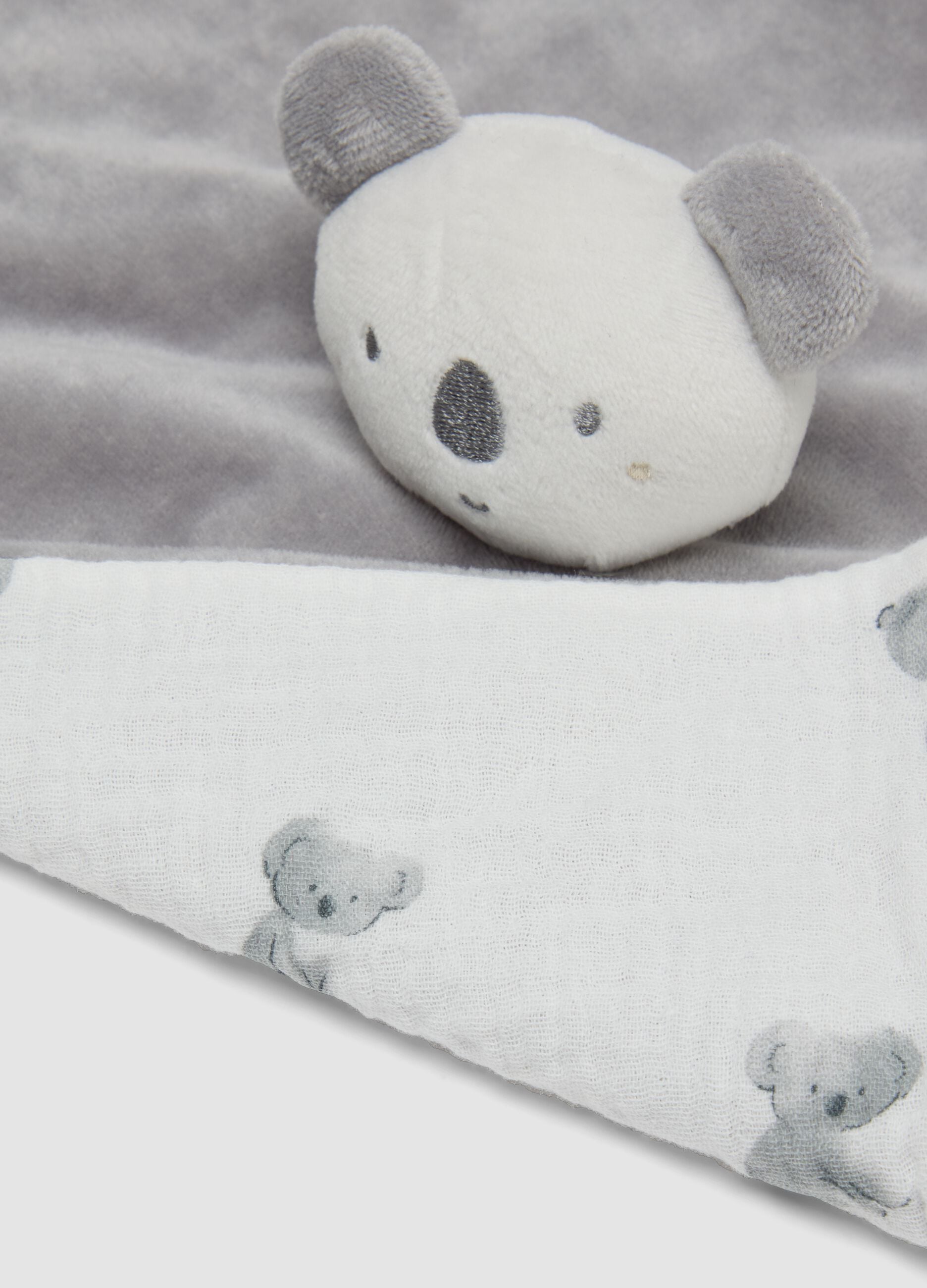 Grey koala comforter