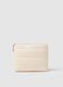 Beige Zip Clutch_0