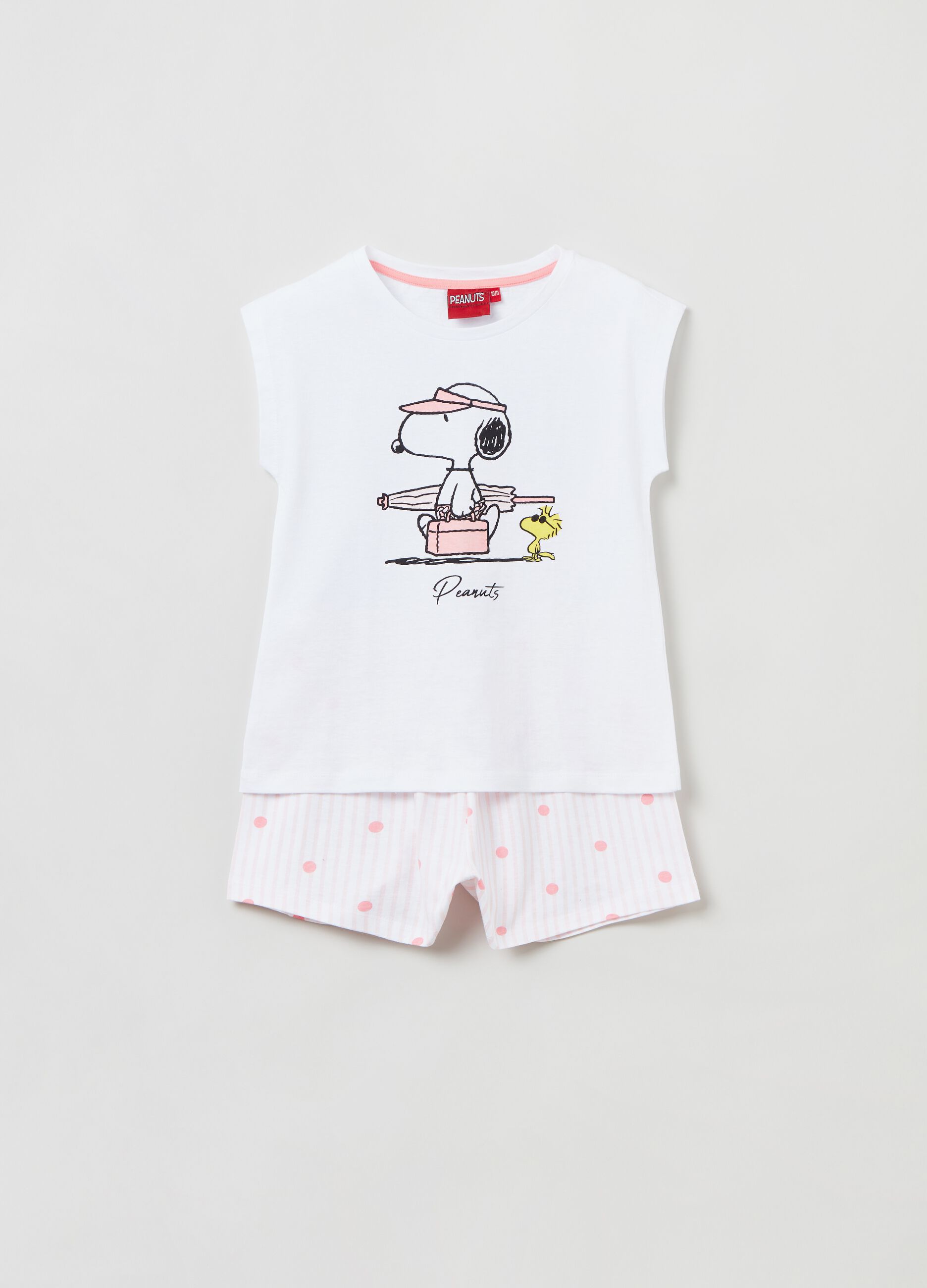 Pijama corto con estampado Peanuts