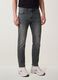 Regular-fit grey denim jeans in stretch cotton_2