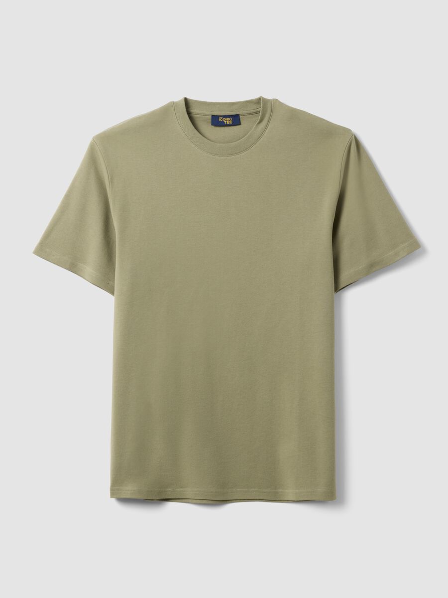 The Iconic Tee Green T-shirt in Pure Cotton Relaxed Fit_4