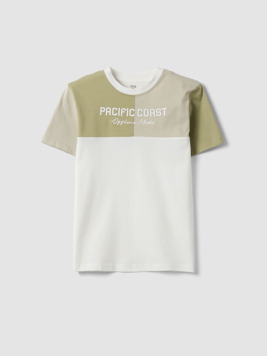 White pure cotton short-sleeve T-shirt_0
