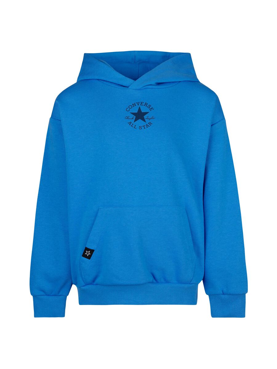 Sweatshirt with hood and mini logo print_0