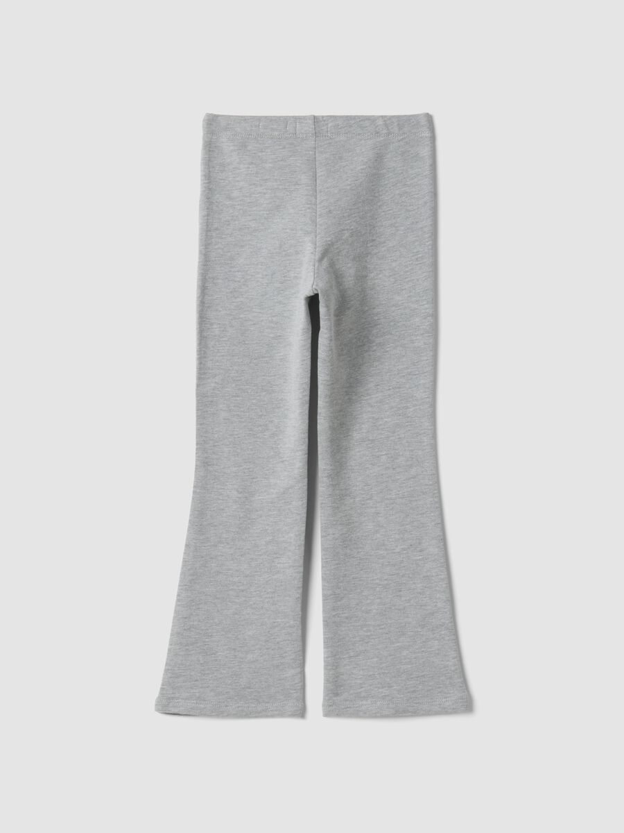 Graue Skinny-Fit-Leggings aus elastischer Bio-Baumwolle_1