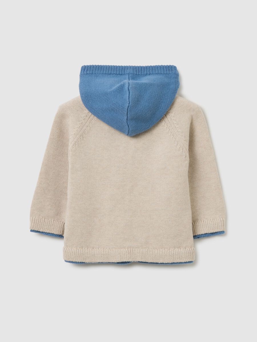 Baby jacket in pure multicoloured cotton regular fit_1