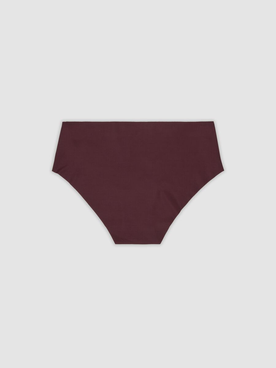 Purple stretch microfibre hipster briefs with regular waist_6